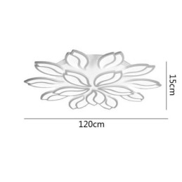 Taklampe I Akryl Med Blomstermotiv