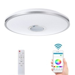 Fargerik Taklampe Med Innfelt Montering Og Timerfunksjon For Bluetooth-Høyttaler