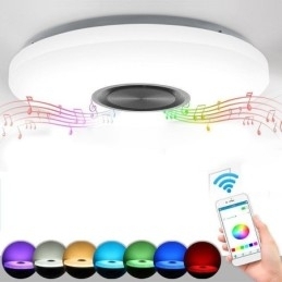 Innfelt Dekorativ Lampe Med Fjernkontroll Og Appkontroll Bluetooth-Høyttalerlampe