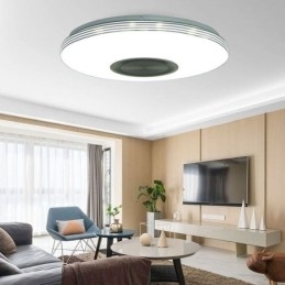 Innfelt Taklampe Dekorativ Lampe Fjernkontroll Med App Bluetooth-Høyttaler