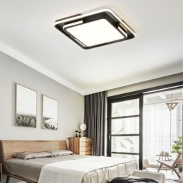 Moderne, Enkel, Innfelt Taklampe, Firkantet Akryllampe
