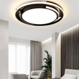Moderne Minimalistisk Innfelt Taklampe Sirkulær Takarmatur