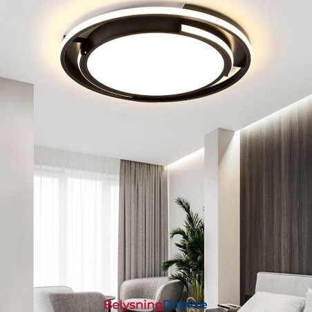 Moderne Minimalistisk Innfelt Taklampe Sirkulær Takarmatur