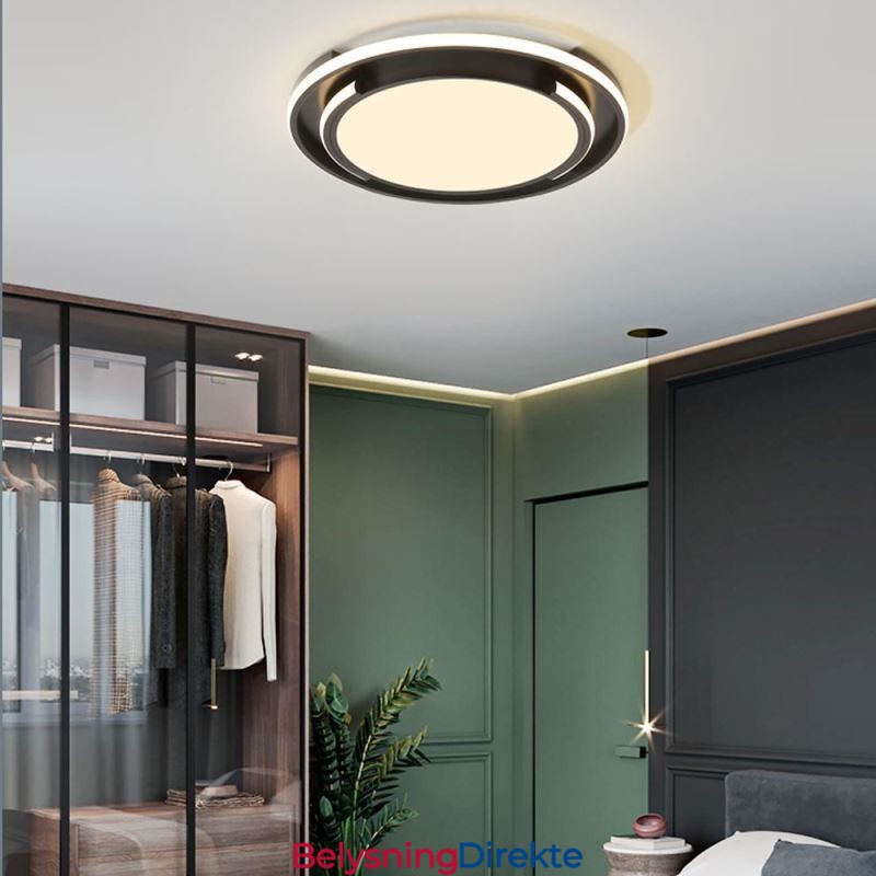 Moderne Minimalistisk Innfelt Taklampe Sirkulær Takarmatur