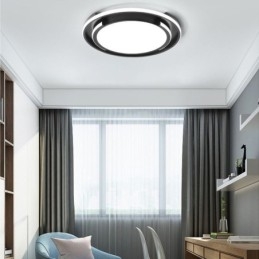 Moderne Minimalistisk Innfelt Taklampe Sirkulær Takarmatur