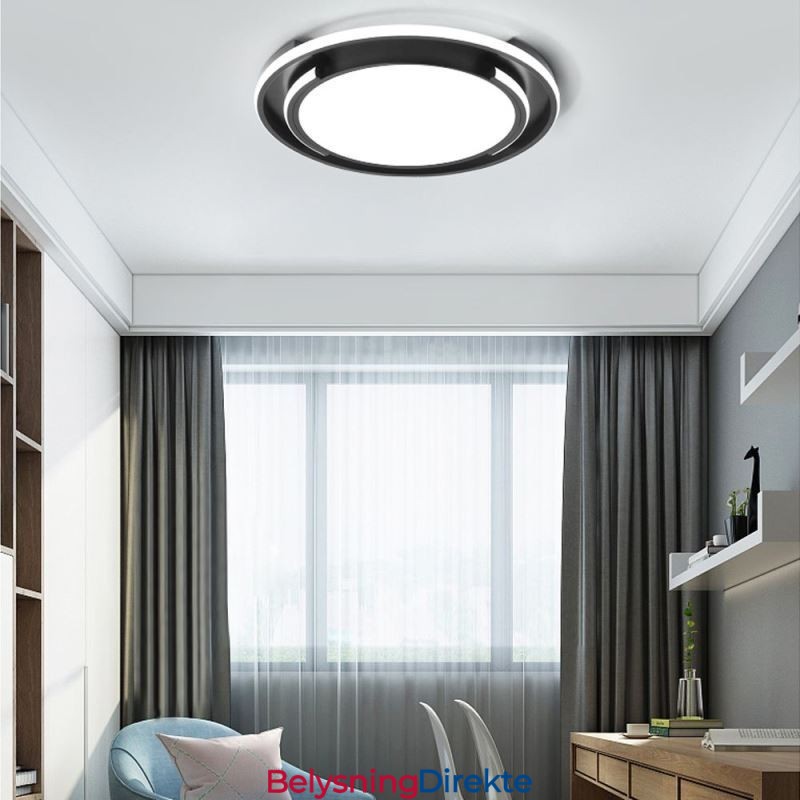 Moderne Minimalistisk Innfelt Taklampe Sirkulær Takarmatur