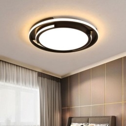 Moderne Minimalistisk Innfelt Taklampe Sirkulær Takarmatur