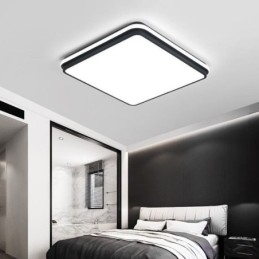 Minimalistisk Firkantet Innfelt Taklampe Moderne Akrylbelysning