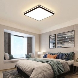 Minimalistisk Firkantet Innfelt Taklampe Moderne Akrylbelysning