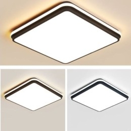 Minimalistisk Firkantet Innfelt Taklampe Moderne Akrylbelysning