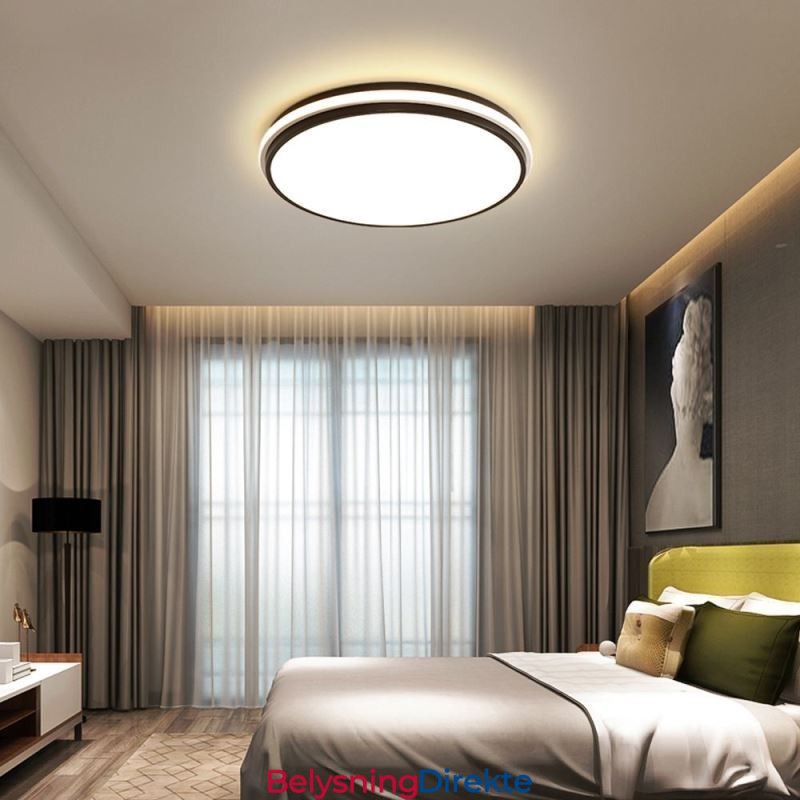 Minimalistisk Sirkulær Innfelt Taklampe Moderne Akrylbelysning