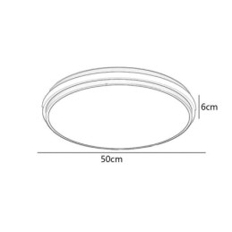 Minimalistisk Sirkulær Innfelt Taklampe Moderne Akrylbelysning