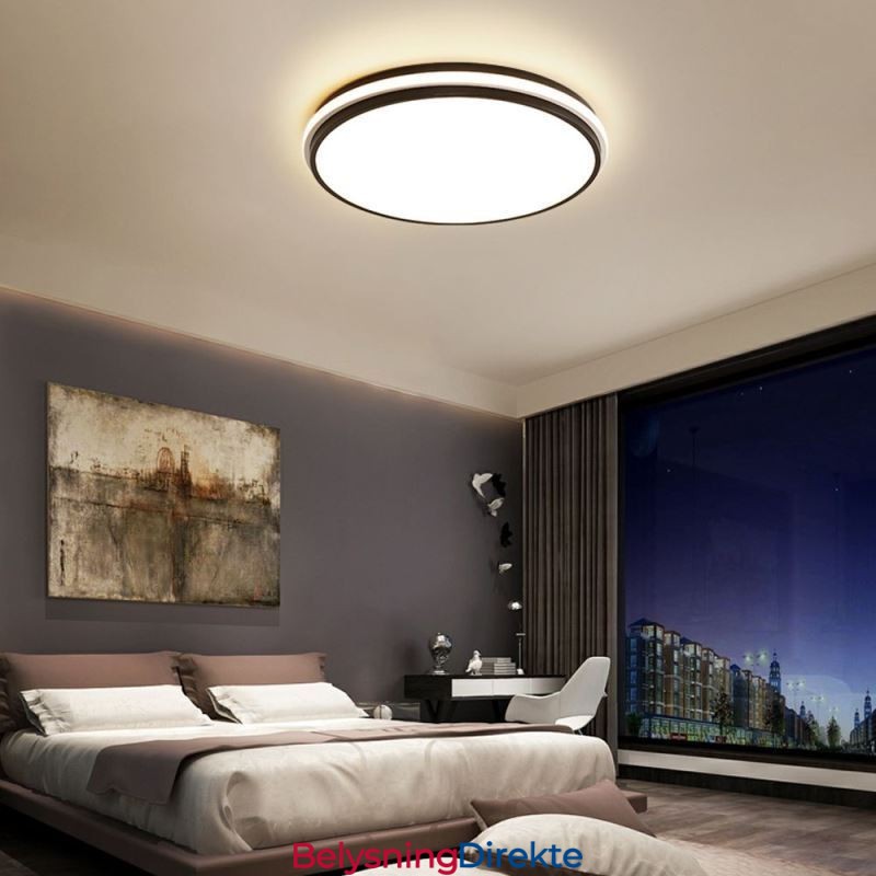 Minimalistisk Sirkulær Innfelt Taklampe Moderne Akrylbelysning