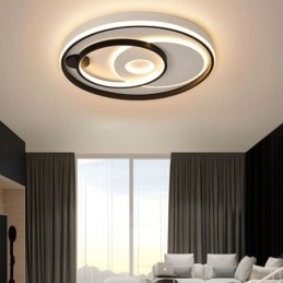 Overlappende Rund Innfelt Taklampe Moderne Akryllampe