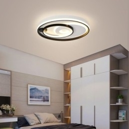 Overlappende Rund Innfelt Taklampe Moderne Akryllampe