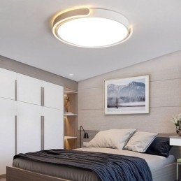 Rund Akryl Taklampe Med Innfelt Montering