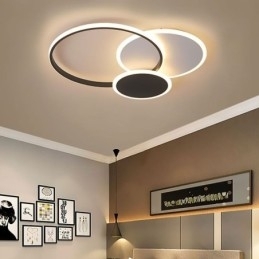 Rund, Innfelt Lampe, Moderne Akryl Taklampe