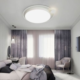 Enkel, Rund, Innfelt Lampe I Akryl