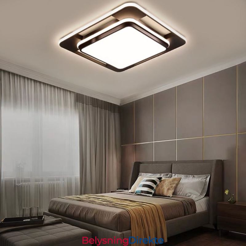 Moderne Minimalistisk Innfelt Belysning Firkantet Taklampe