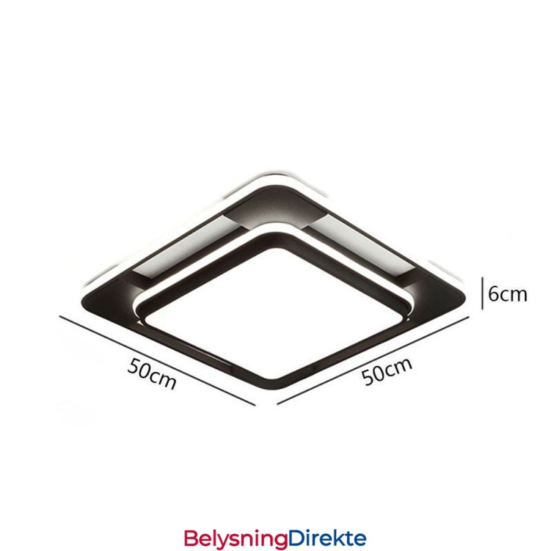 Moderne Minimalistisk Innfelt Belysning Firkantet Taklampe