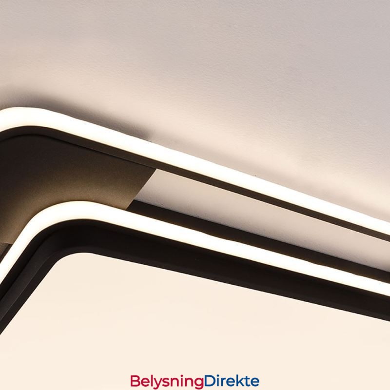 Moderne Minimalistisk Innfelt Belysning Firkantet Taklampe