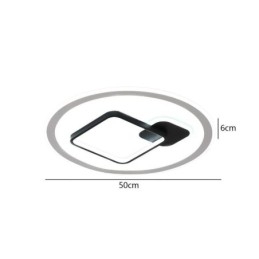 Moderne Minimalistisk Taklampe Rund Og Firkantet Innfelt Lampe