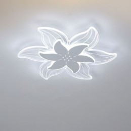Elegant Blomsterlampe Med Innfelt Takmontering Unik Dekorativ Belysning