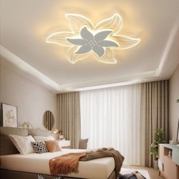 Elegant Blomsterlampe Med Innfelt Takmontering Unik Dekorativ Belysning