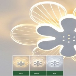 Moderne, Innfelt, Vakker, Blomsterdekorativ Taklampe