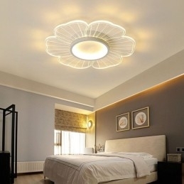 Minimalistisk Taklampe Med Kronblad, Kreativ Dekorasjon