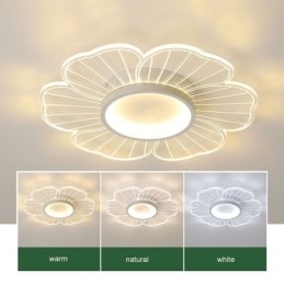 Minimalistisk Taklampe Med Kronblad, Kreativ Dekorasjon
