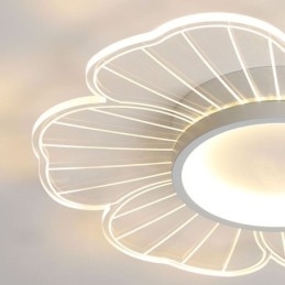 Minimalistisk Taklampe Med Kronblad, Kreativ Dekorasjon