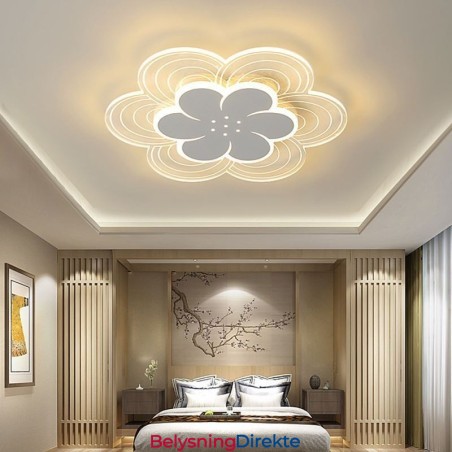 Nydelig Taklampe Med Petal-Motiv, Minimalistisk Akryl