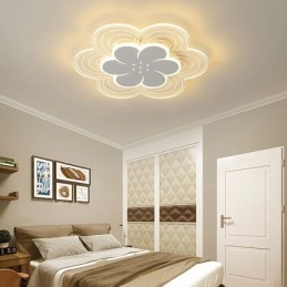 Nydelig Taklampe Med Petal-Motiv, Minimalistisk Akryl