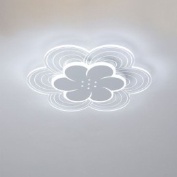 Nydelig Taklampe Med Petal-Motiv, Minimalistisk Akryl
