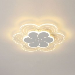 Nydelig Taklampe Med Petal-Motiv, Minimalistisk Akryl