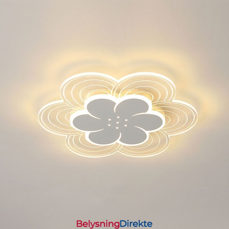Nydelig Taklampe Med Petal-Motiv, Minimalistisk Akryl