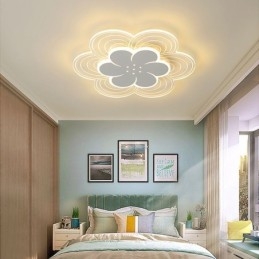 Nydelig Taklampe Med Petal-Motiv, Minimalistisk Akryl