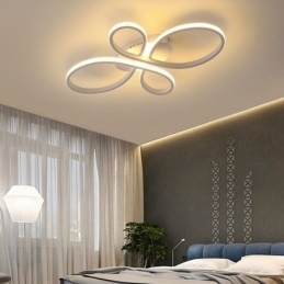 Moderne, Innfelt Taklampe Med Blomsterdesign, Dekorativ Belysning