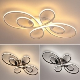 Moderne, Innfelt Taklampe Med Blomsterdesign, Dekorativ Belysning