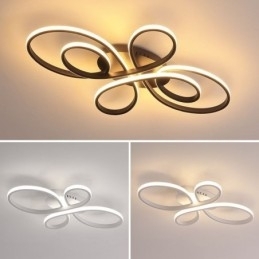 Moderne, Innfelt Taklampe Med Blomsterdesign, Dekorativ Belysning
