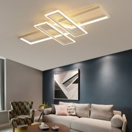 4-Lyss Innfelt Taklampe Moderne Geometrisk Lineær Dekorativ Lampe