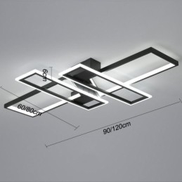 4-Lyss Innfelt Taklampe Moderne Geometrisk Lineær Dekorativ Lampe