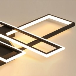 4-Lyss Innfelt Taklampe Moderne Geometrisk Lineær Dekorativ Lampe