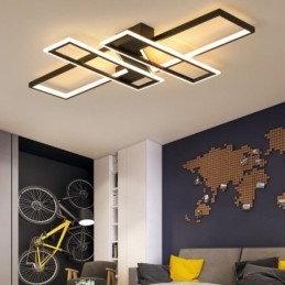 4-Lyss Innfelt Taklampe Moderne Geometrisk Lineær Dekorativ Lampe