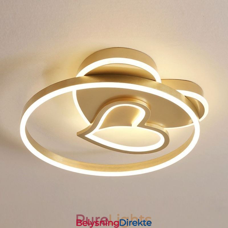 Moderne Innfelt Akryl Dobbeltlags Hjerteformet Taklampe