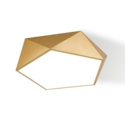 Gull Geometrisk Innfelt Akryl Taklampe