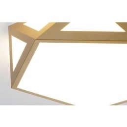 Gull Geometrisk Innfelt Akryl Taklampe