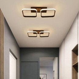 Moderne Minimalistisk Innfelt Akryl Firkantet Ramme Taklampe
