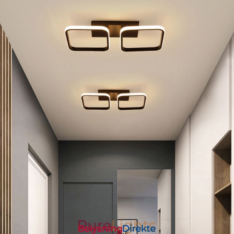 Moderne Minimalistisk Innfelt Akryl Firkantet Ramme Taklampe